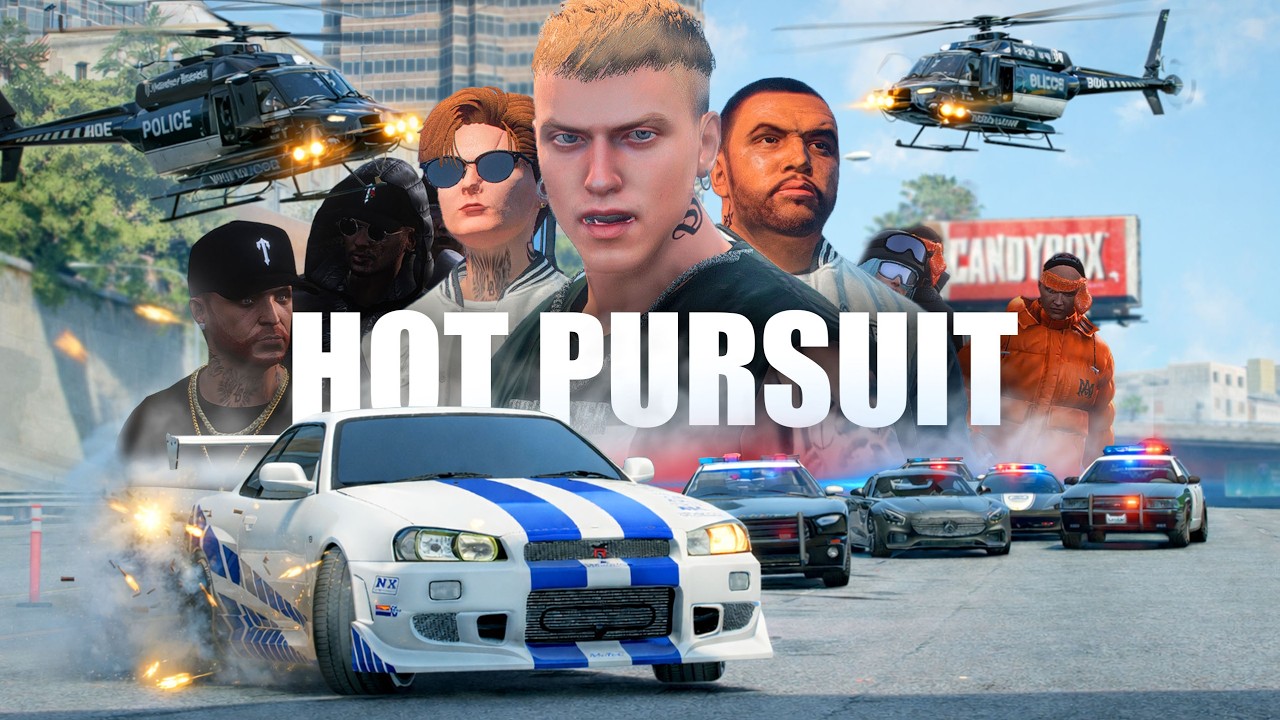 HOT PURSUIT KETUA TRICKSTER KEI DAN ANGGOTANYA DIBURU OLEH POLISI DAN SEMUA ORANG !! GTA 5 ROLEPLAY