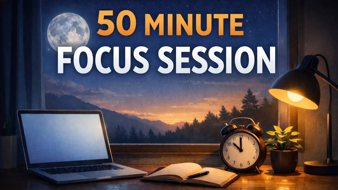 50 Minute Focus Session (No Music)