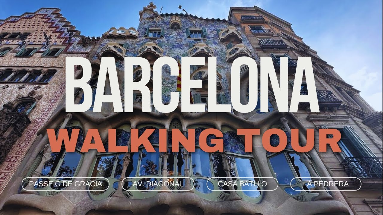 Barcelona Walking Tour | Passeig de Gracia, Rambla de Catalunya, Avenida Diagonal