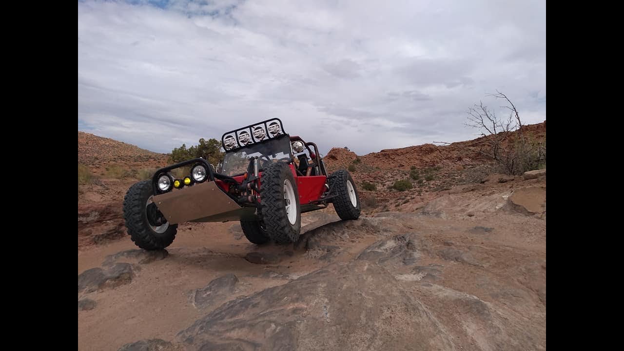 Hell's Revenge Trail in a 1974 Chenowth VW buggy - Moab, UT