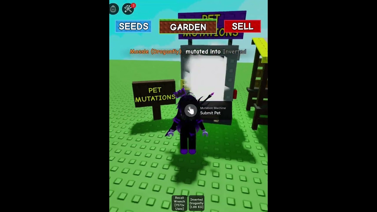 Claiming Pet from machine! #roblox #growagarden #rblx #growagardenroblox
