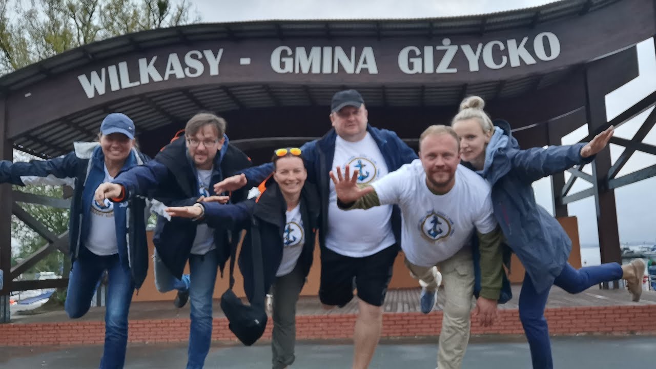 Mazury 2020. Pierwszy wspólny rejs na 3 łódkach. Wilkasy - Ryn - Wilkasy.