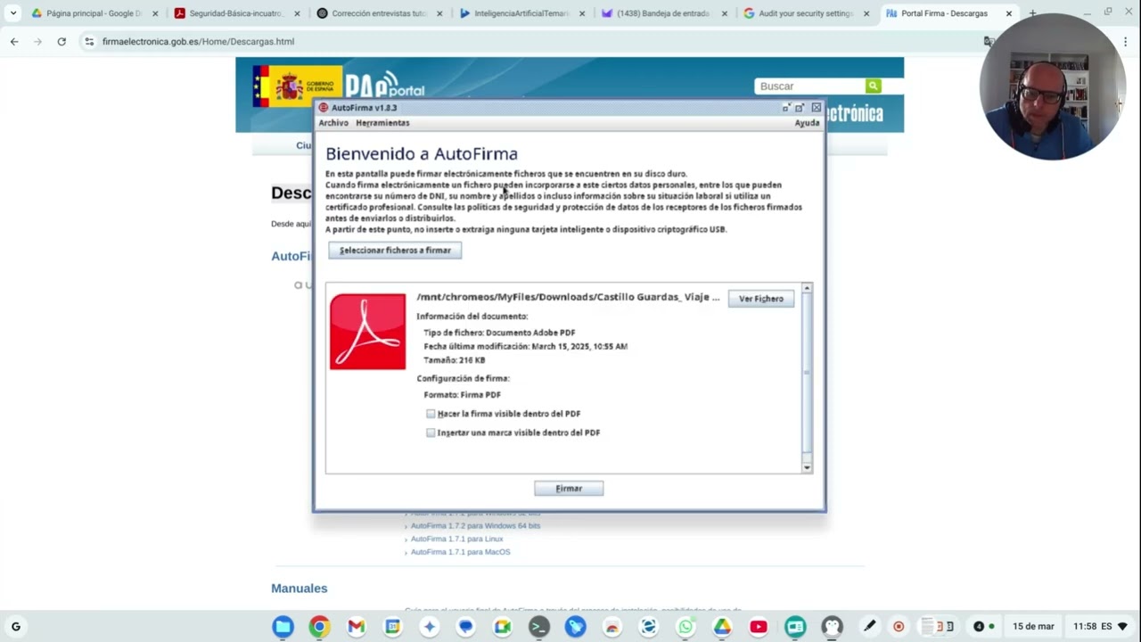 Firma digital en Chrome OS con Autofirma