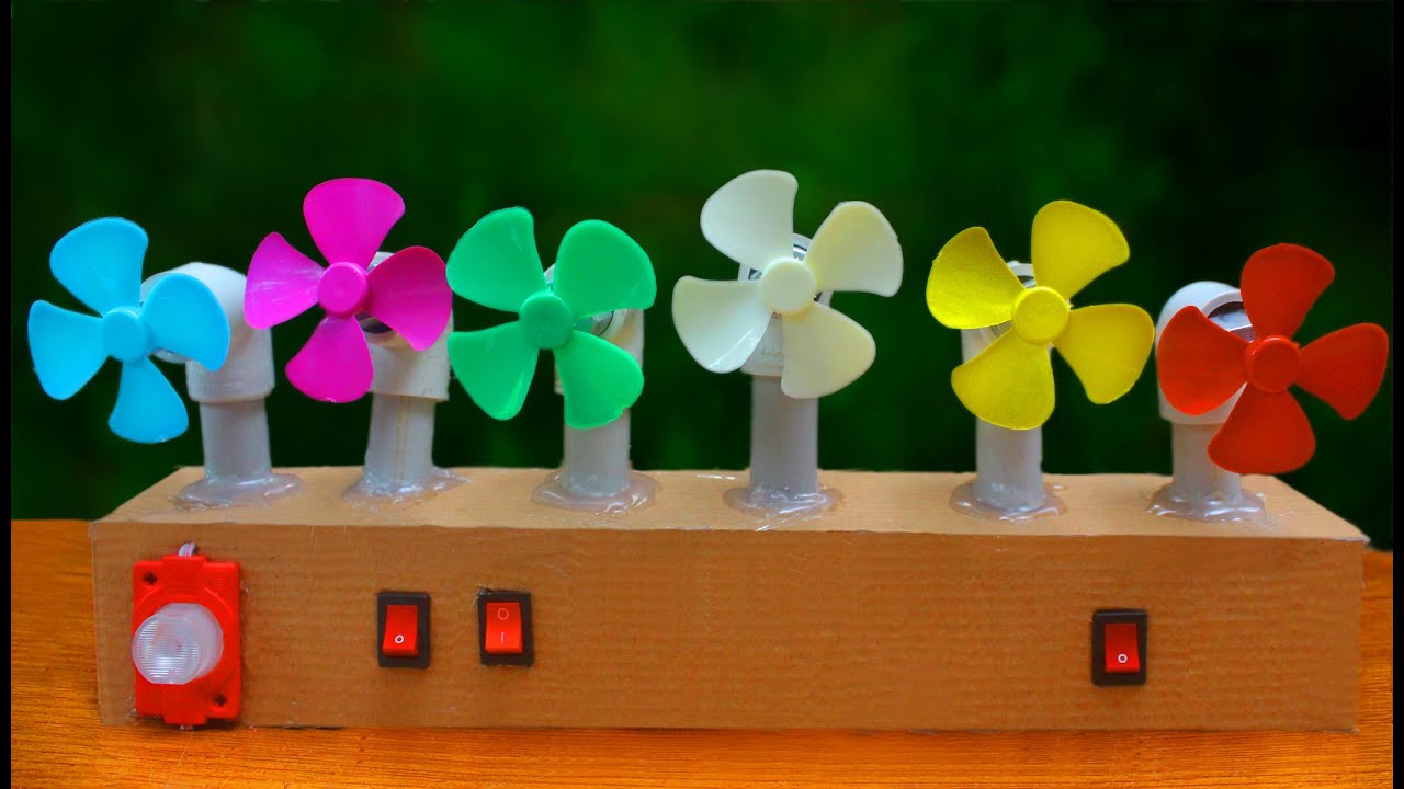 How to make powerful electric fan using DC motor cardboard - electric fan making - electric fan