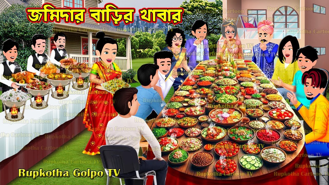 জমিদার বাড়ির খাবার Jomidar Barir Khabar | Bangla Cartoon | Ranna Ghore Adda | Rupkotha Golpo TV
