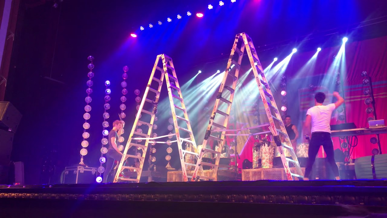 Recycled percussion players the ladders Palace Theatre December 31, 2018