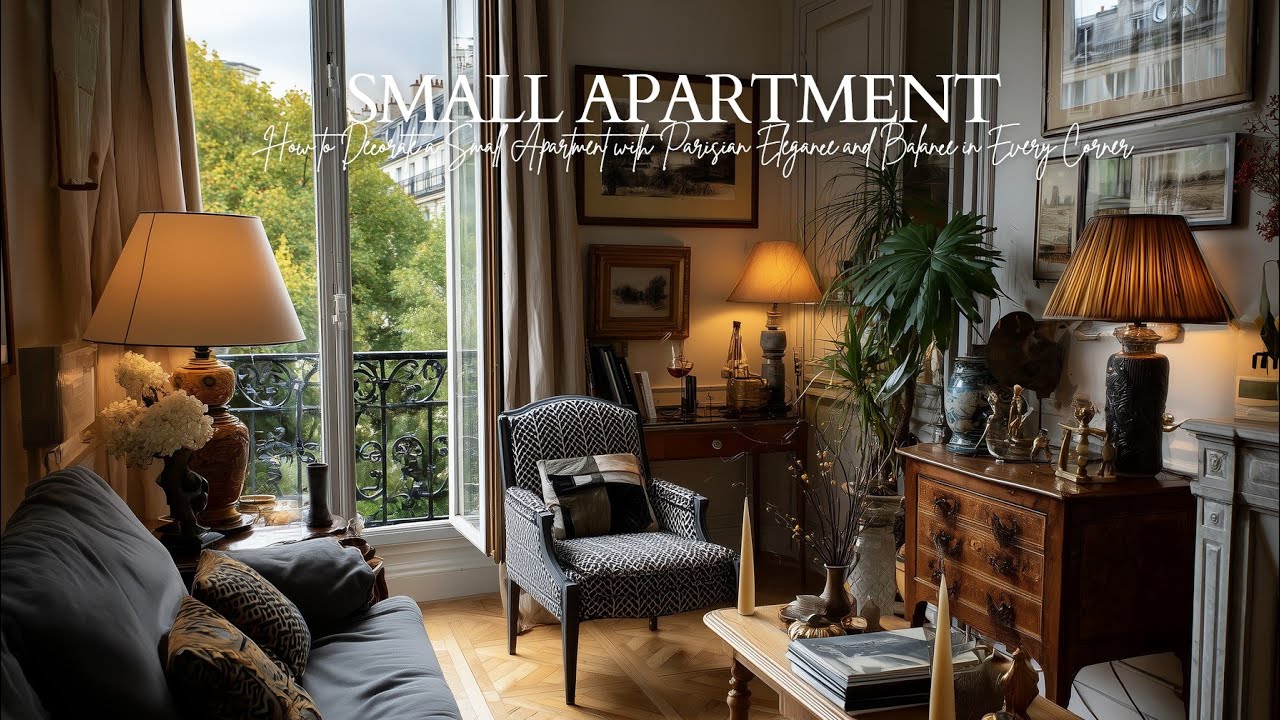 How to Decorate a Small Apartment with Parisian Elegance and Balance in Every Corner