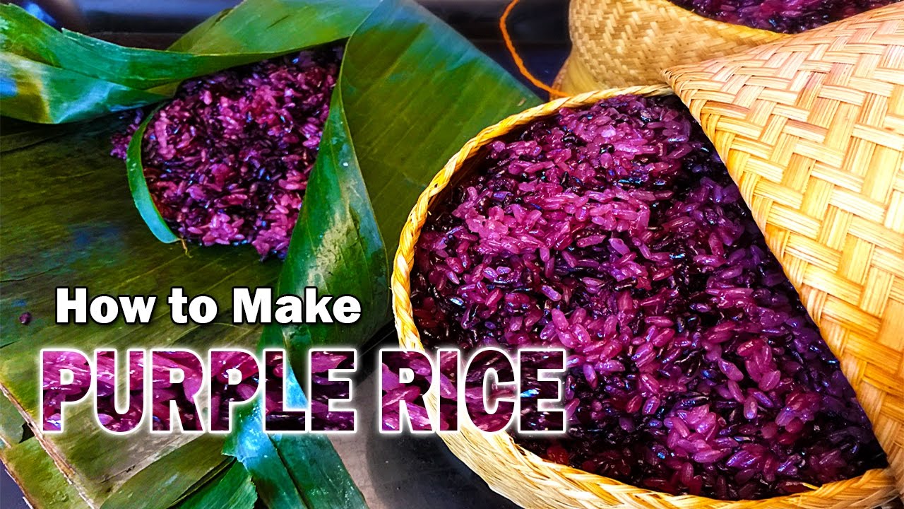 Let's make purple rice!!! ข้าวก่ำ/ข้าวเหนียวดำ