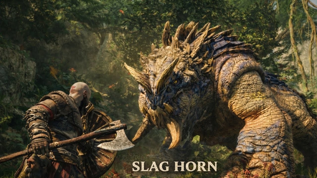SLAG HORN – BOSS BATTLE | GOD OF WAR RAGNARÖK (NG+ GMGOW)