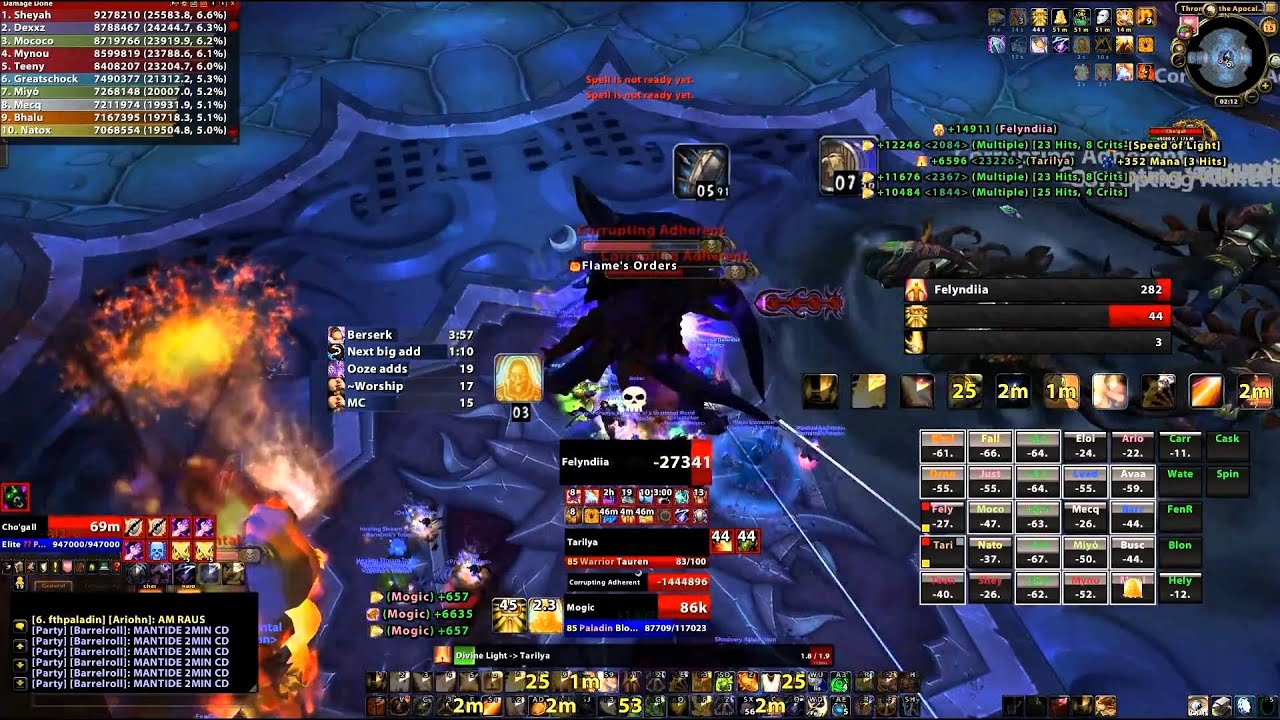 World First ChoGall by For the Horde 25Man Heroic Paladin & Mage PoV (Cataclysm) with Ventrilo