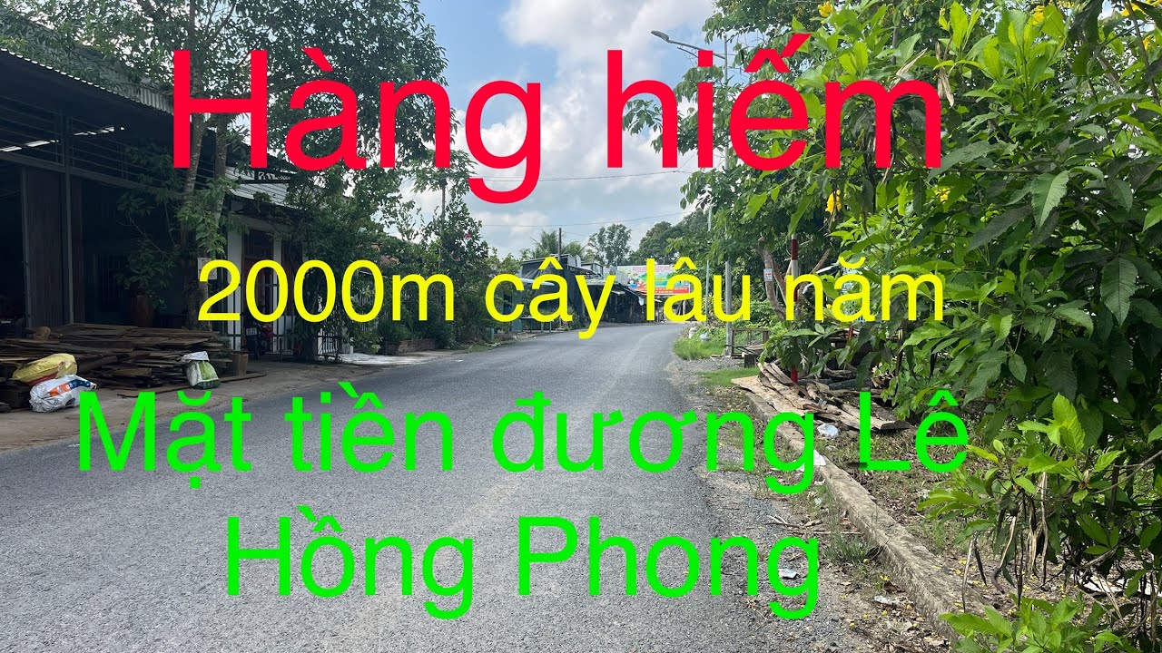 Đất công đương Lê Hồng Phong ở tp Vị Thanh, Hậu Giang. Giá rẻ đầu tư.