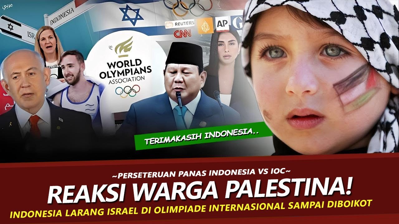 🔴PALESTINA DIBUAT TERHARU! Indonesia Rela Disanksi IOC Usai Larang ISR4EL di Olimpiade Internasional