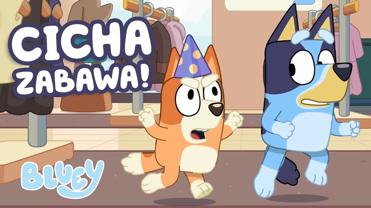 Blue i Bingo Grają w Cichą Grę 🤫 💙 🧡 | Bluey Seria 2 ⭐️ | Blue - oficjalny polski kanał