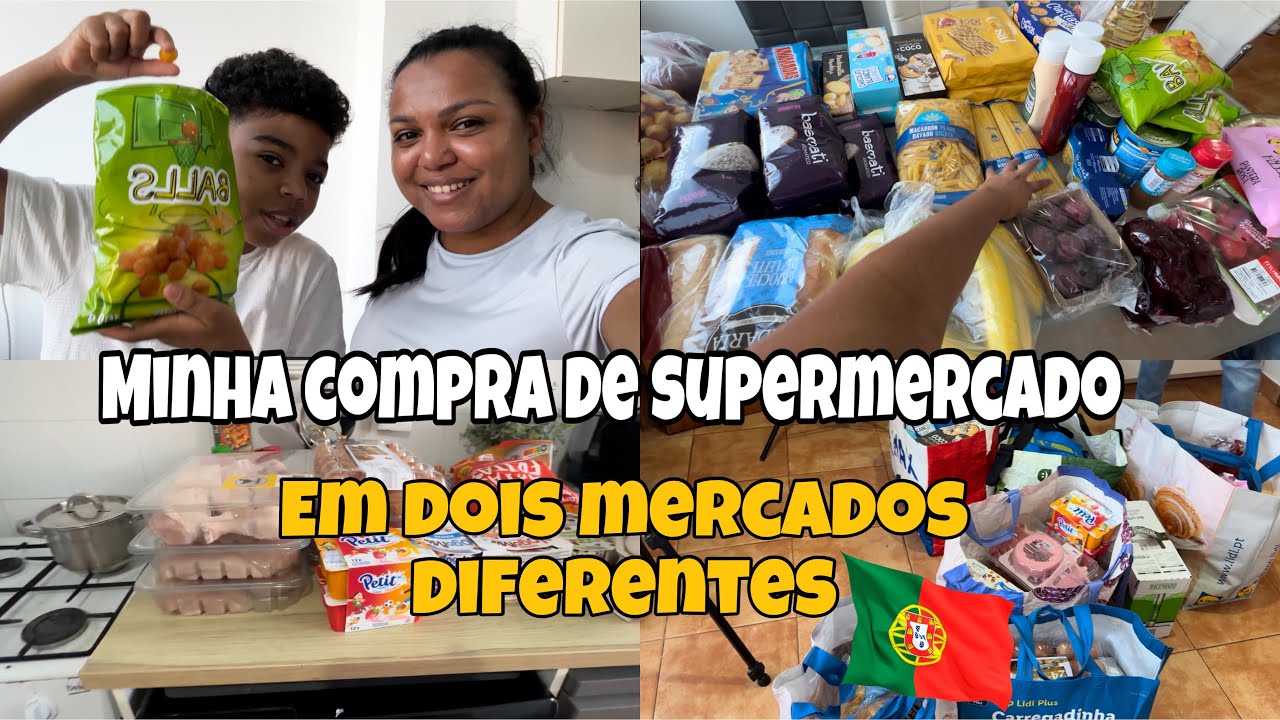 COMPRA DO MÊS NO MERCADONA E LIDL AQUI EM PORTUGAL 🇵🇹 #portugal 