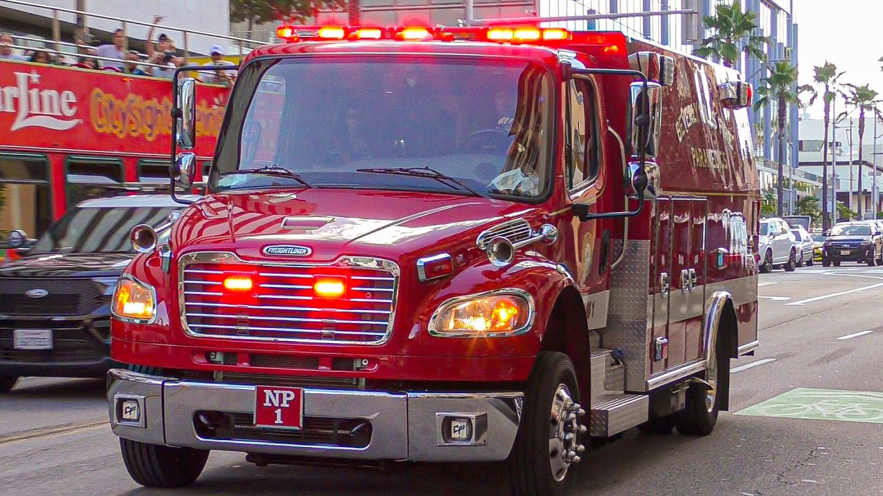 *LAPD Involved in Crash* Beverly Hills Fire Dept. Nurse Practitioner 1 Responding