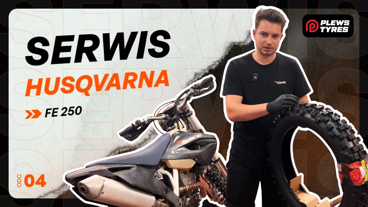 Serwis Husqvarna FE 250 &ndash; Odc.4 | Wymiana opony na Plews Tyres | Gmoto