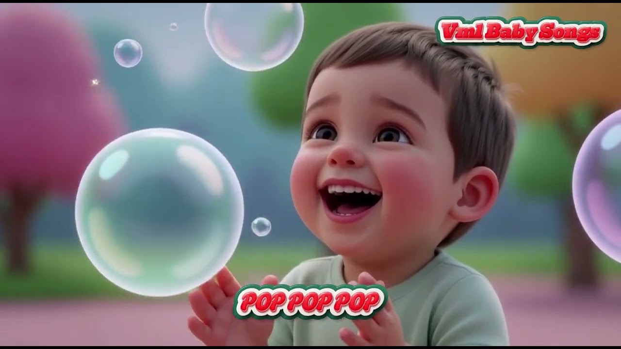 Color Bubbles in the Sky | Color Learning Baby Song for Toddlers & Kids | Vml Baby Songs