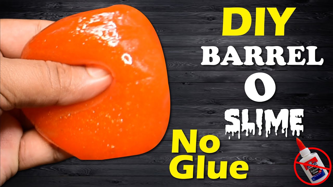 NO GLUE WATER BARREL O SLIME!! How to make Water Barrel O Slime Without Glue or Borax
