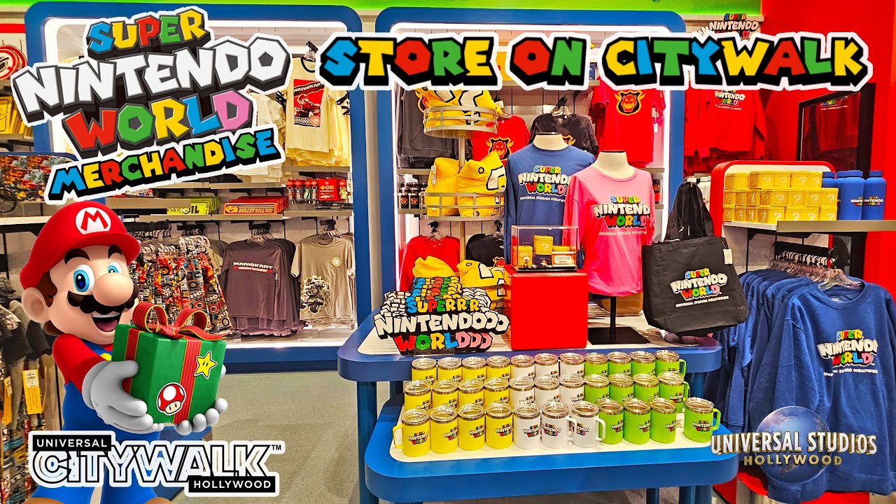 SUPER NINTENDO WORLD STORE on CityWalk | Full Tour | Universal Studios Hollywood (Sep 2024) [4K]