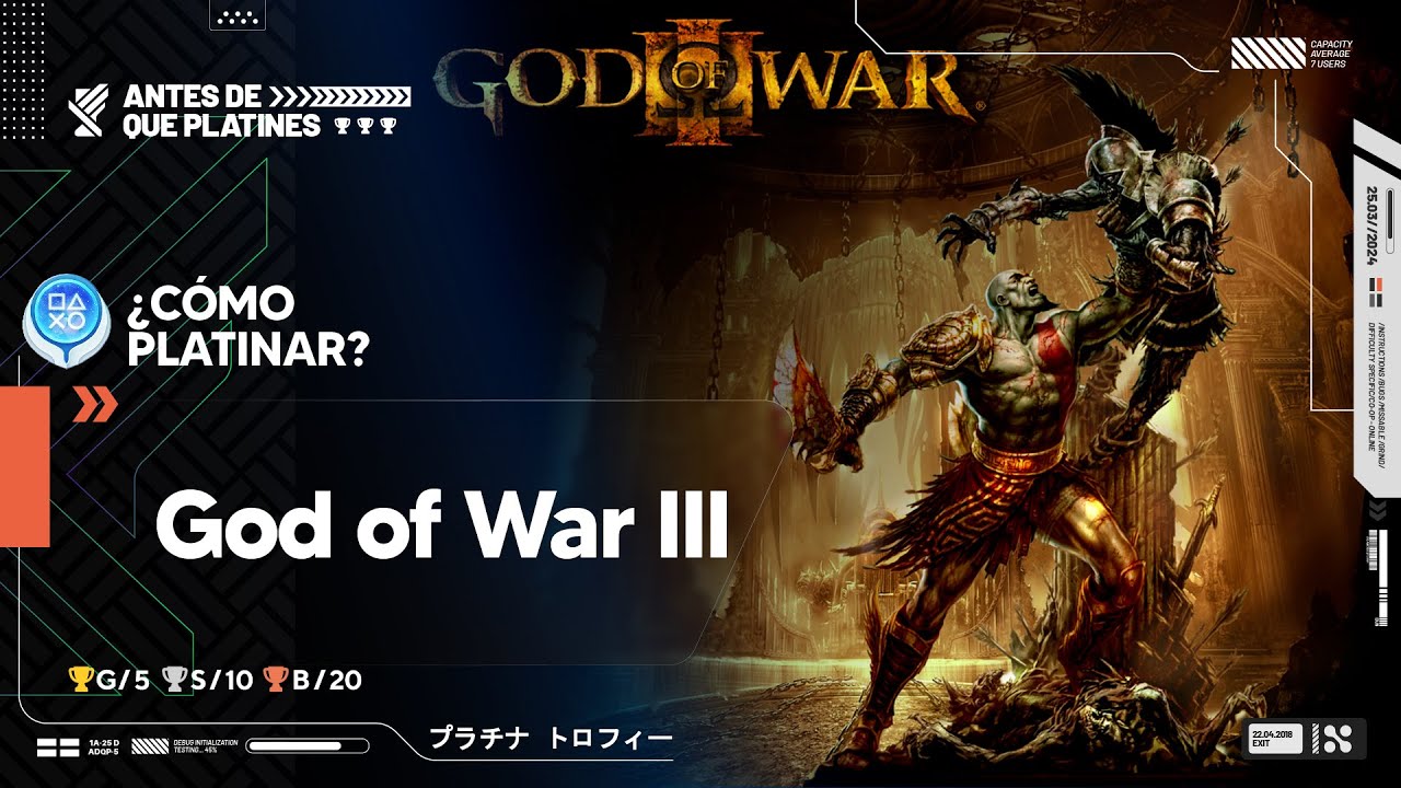 &iquest;C&oacute;mo platinar God of War 3? Trofeo Platino y 100% | ADQPlatines
