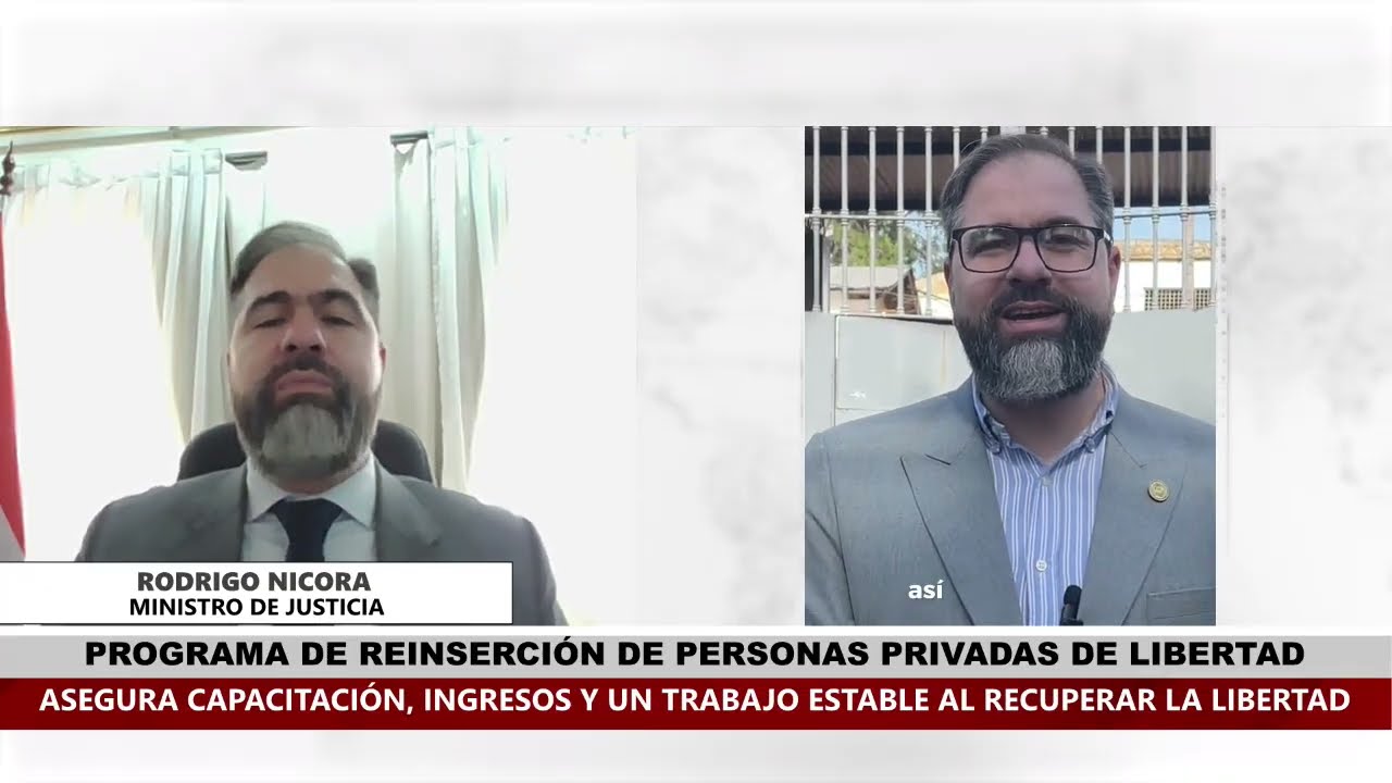 MINISTRO DE JUSTICIA DESTACA PROGRAMAS DE REINSERCIÓN SOCIAL PARA PERSONAS PRIVADAS DE LIBERTAD