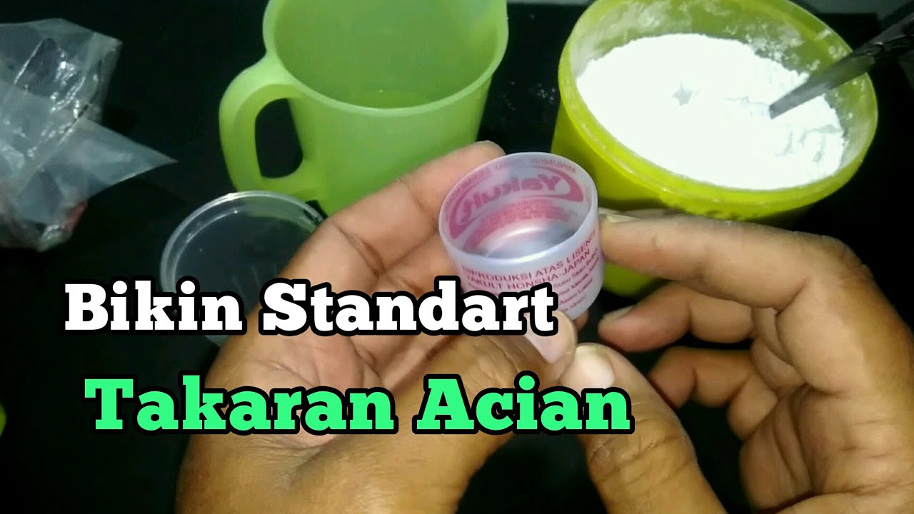 Membuat Standart Takaran Acian Untuk Ikan Patin