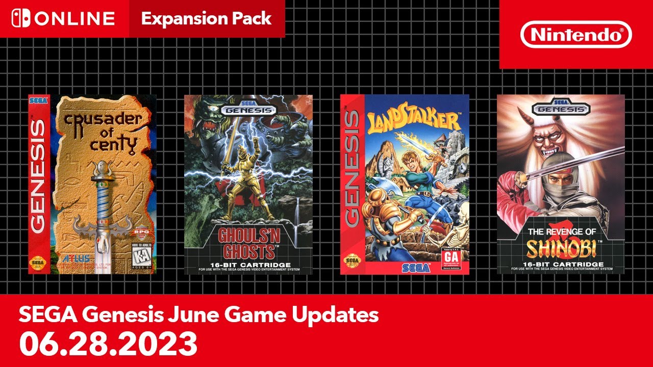 SEGA Genesis &ndash; June 2023 Game Updates &ndash; Nintendo Switch Online