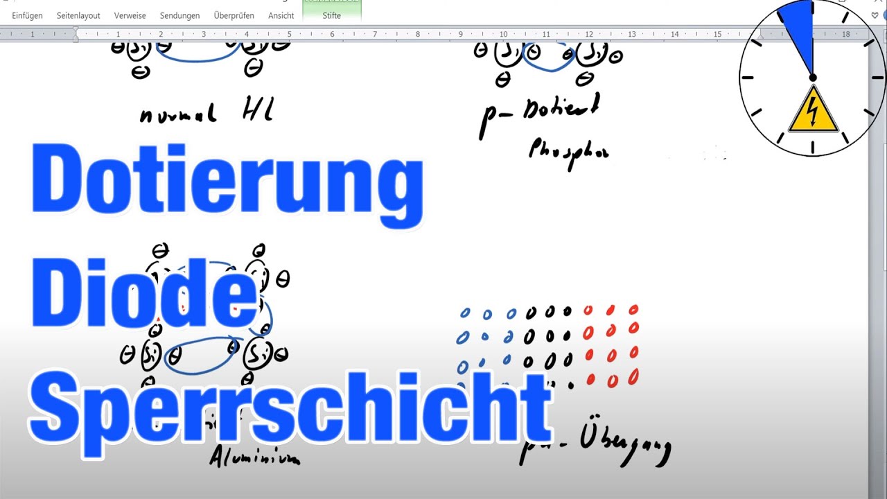 PN Diode Dotierung & Sperrschicht - Kurz und b&uuml;ndig!