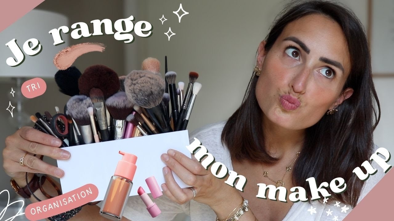 VLOG JE REORGANISE TOUT MON MAKE UP!  Tri complet,  rangement et astuces organisation ✨
