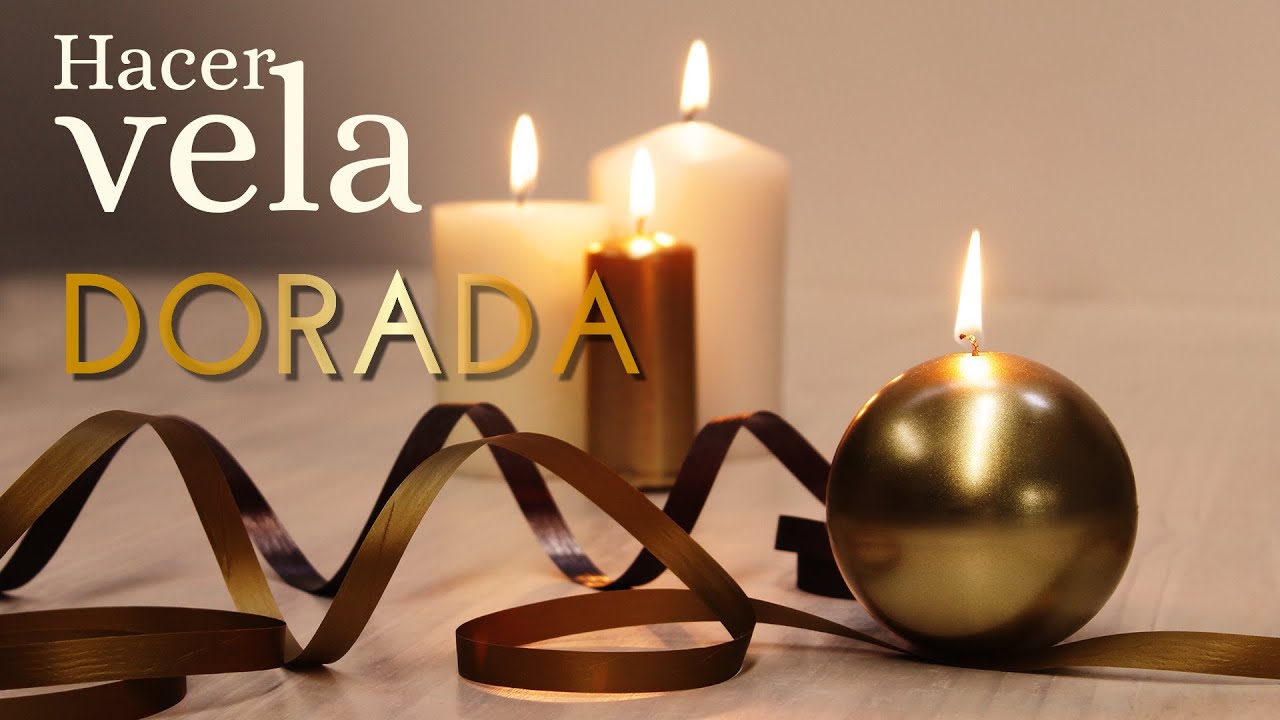 Hacer vela dorada para Navidad
