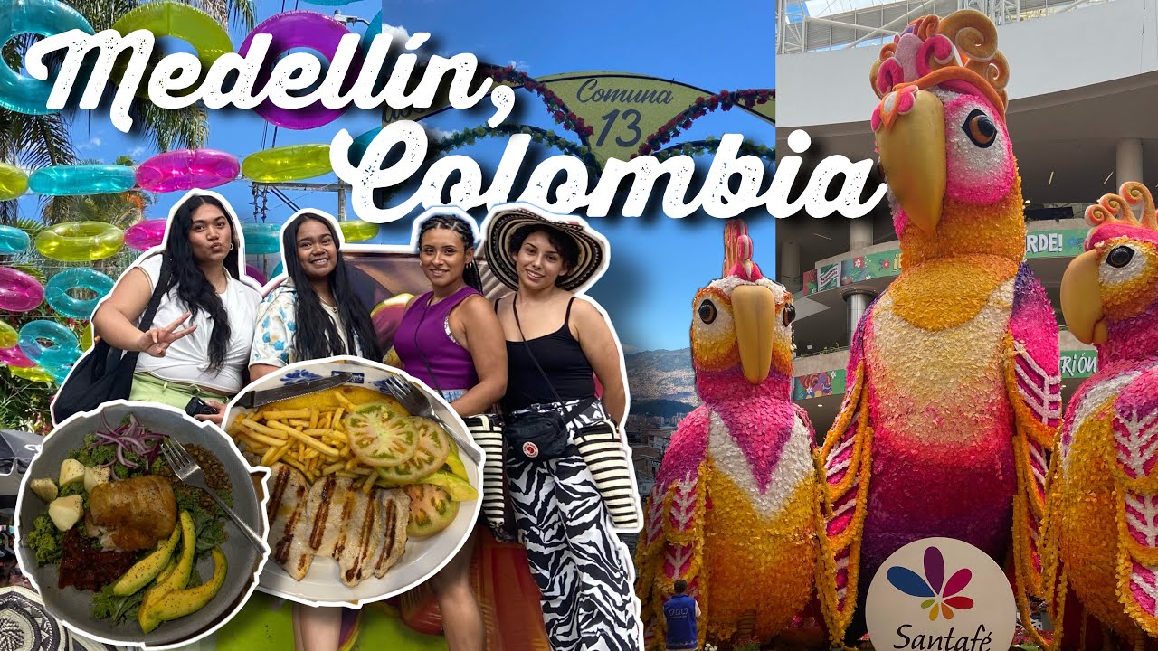 MEDELLIN COLOMBIA VLOG (PART ONE) | Comuna 13, Santafe Mall, Delicious Food & MORE