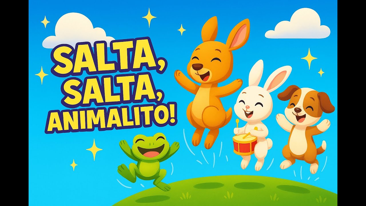 ¡Salta, Salta, Animalito! 🐸🎵 Canción Infantil para Bailar y Brincar — PequeSón
