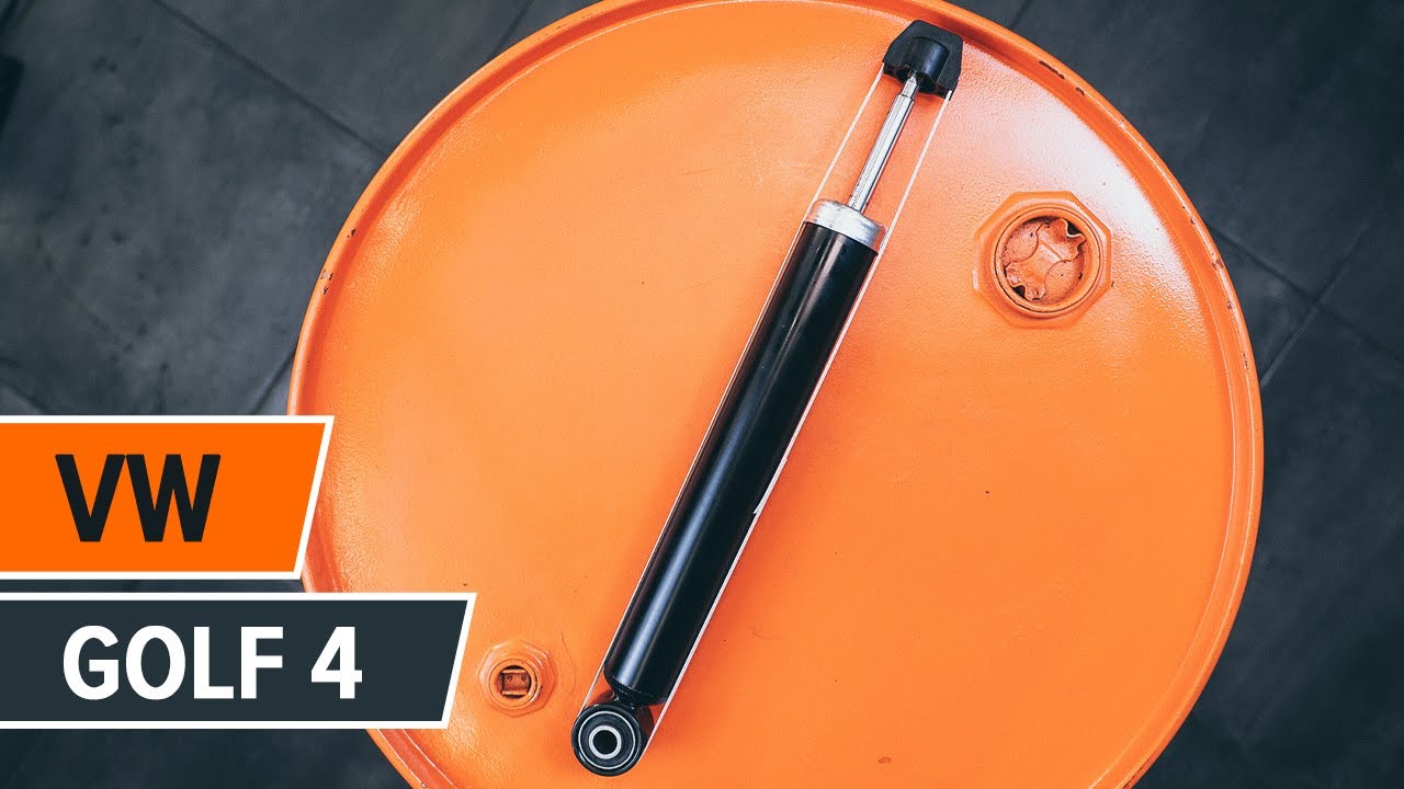 How to change rear shock absorbers on VW GOLF 4 TUTORIAL | AUTODOC
