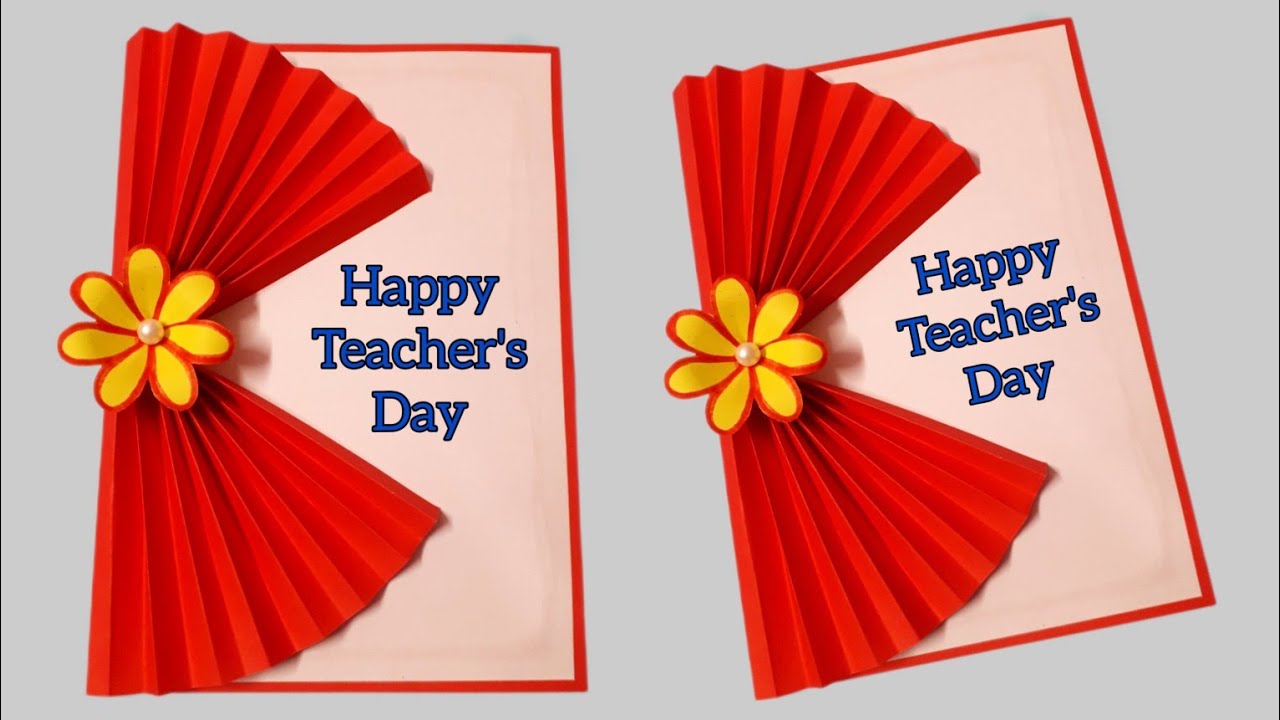Teacher’s Day Greeting Card || Happy Teacher's Day Card || Handmade Teachers Day Card