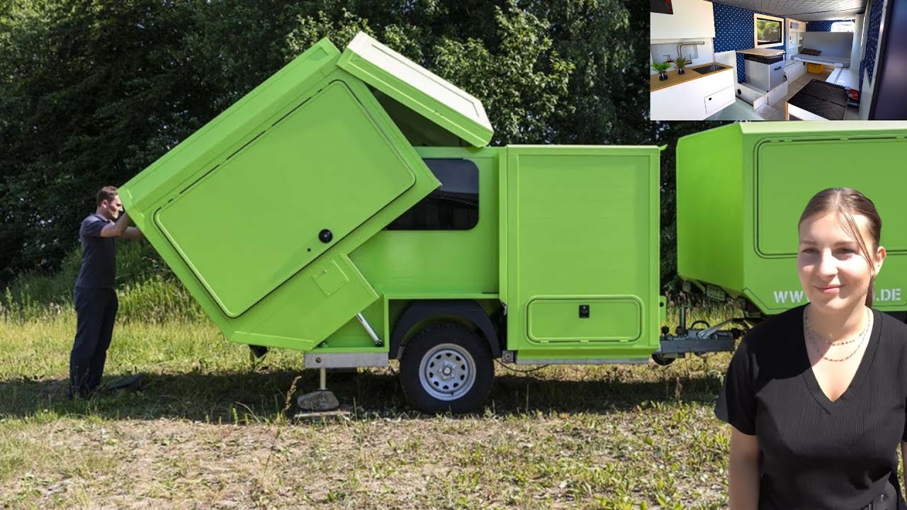 Junger Mann (37) erfindet UNGLAUBLICH FALTBAREN GEHEIM-WOHNWAGEN. Absolut EINBRUCHSICHER! Flip 90.