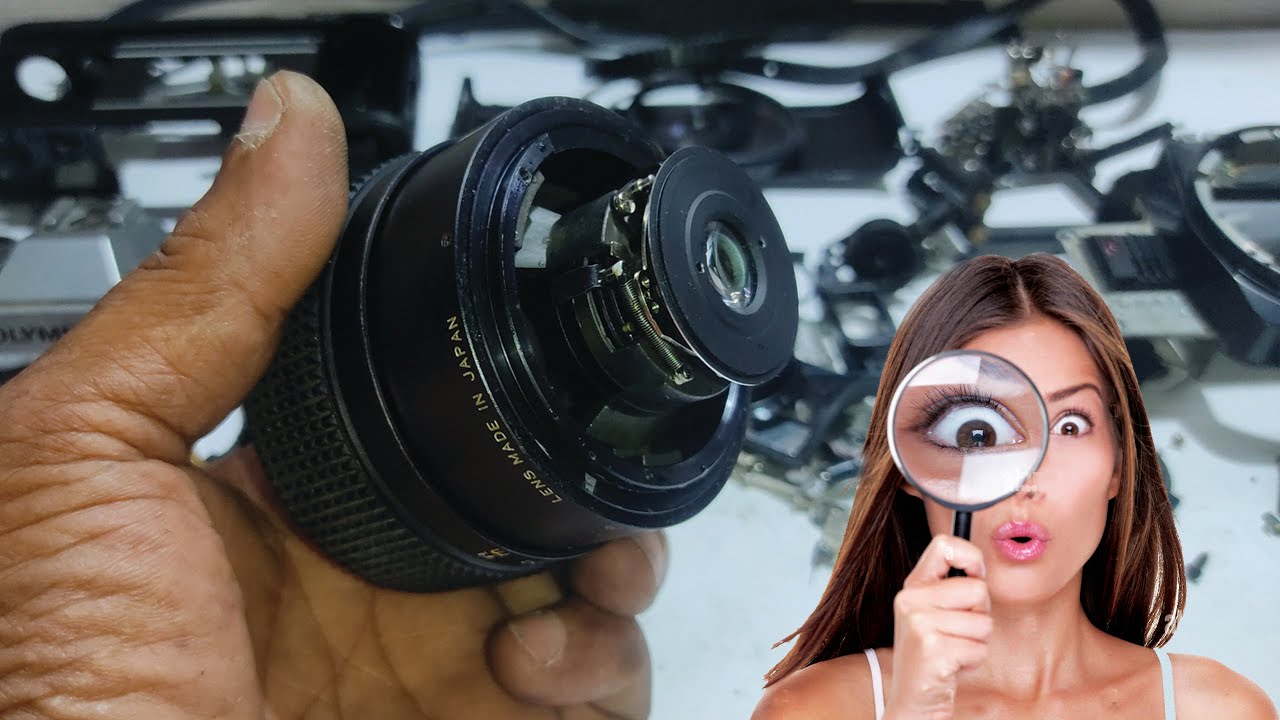 How to convert Old Camera Lens as a Power Zooming Lens | Magnifying Glass from old Camera Lens