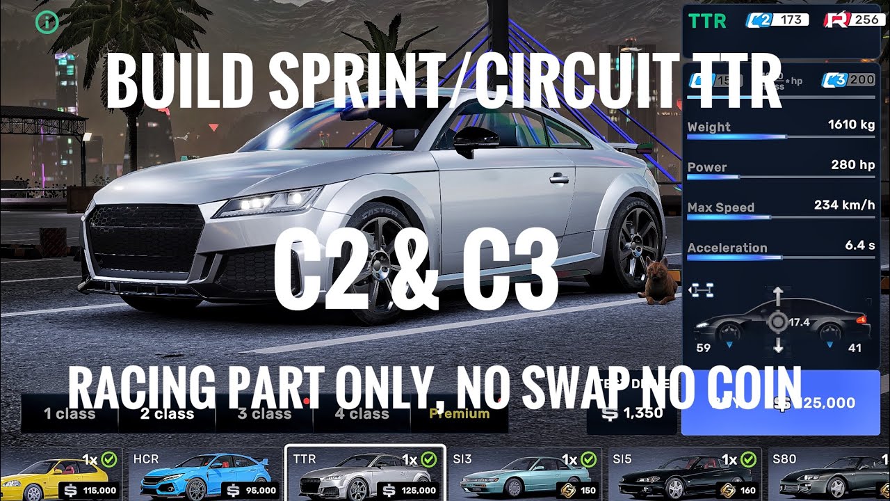 Build Sprint/Circuit TTR (Audi TT RS) C2 C3 CarX Street 1.12.2