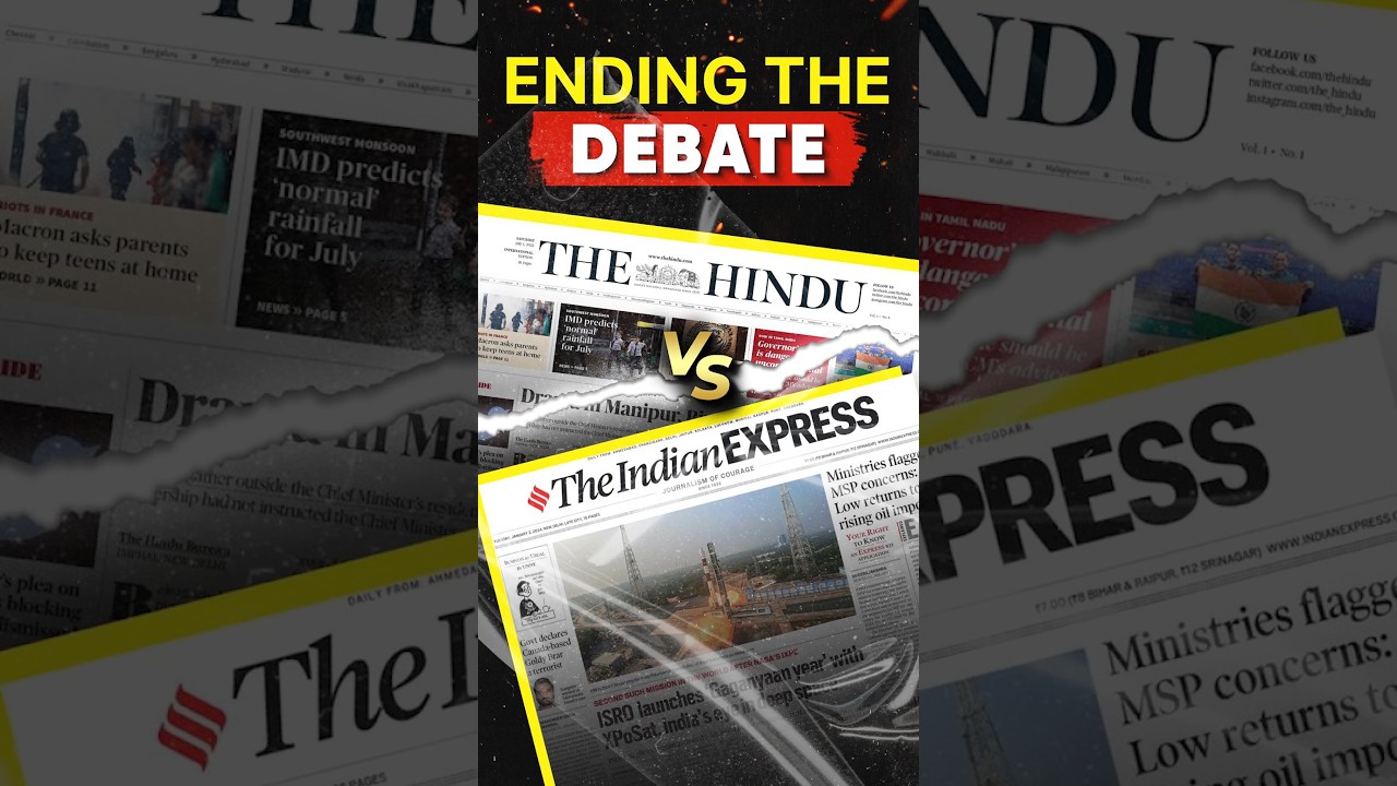 The Hindu vs. The Indian Express: Which One is Best for CLAT Preparation? #shorts