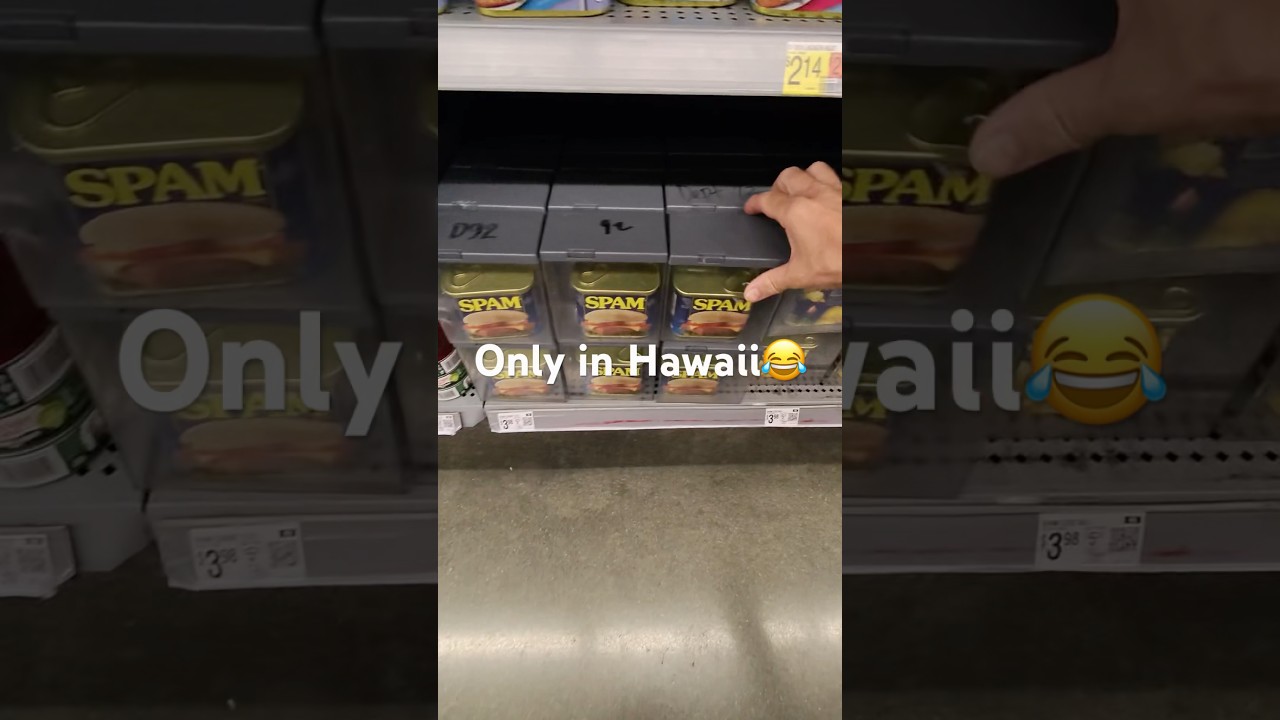 Anti-theft boxes on SPAM? But why?😂 #walmartfail #spam #hawaii