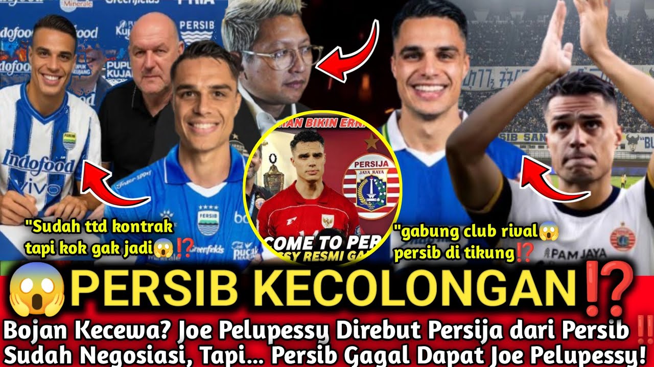 Sudah Deal Tapi Buyar⁉️Persib Kecolongan di Detik Terakhir!Joe Pelupessy Direbut Persija dari Persib