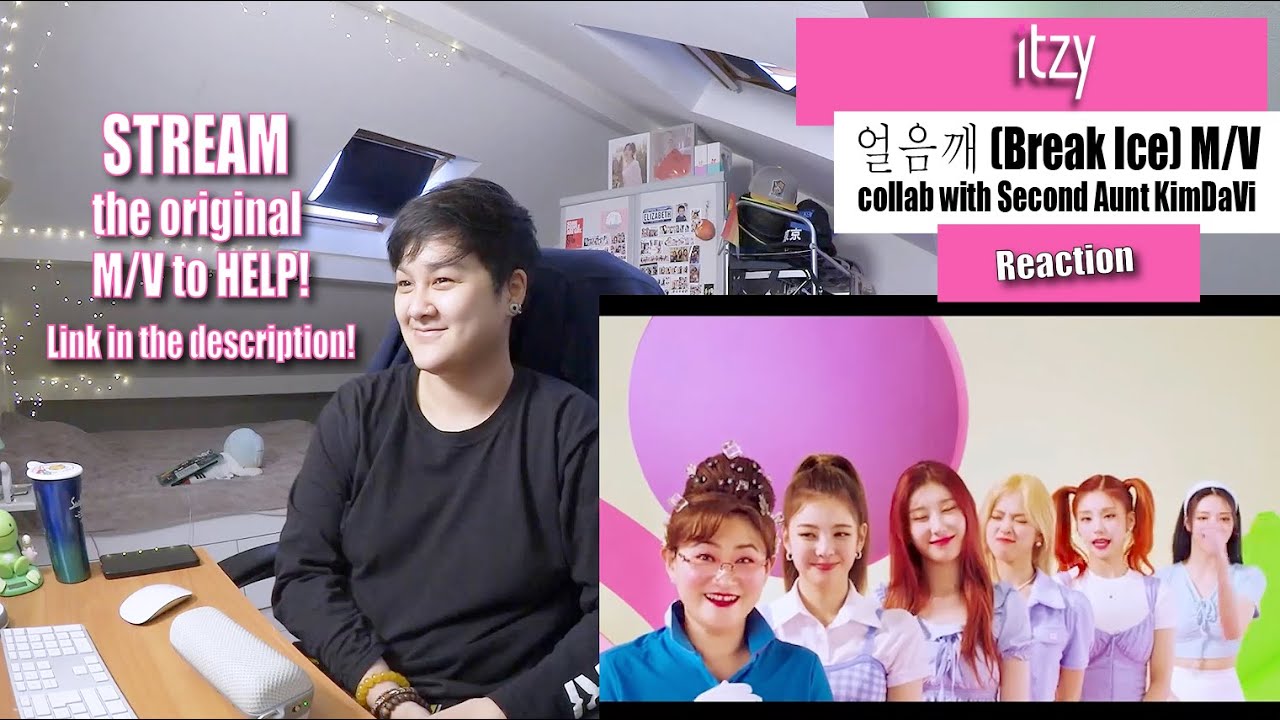 ITZY - 얼음깨 (Break Ice) Collab with Second Aunt KimDaVi M/V - Reaction