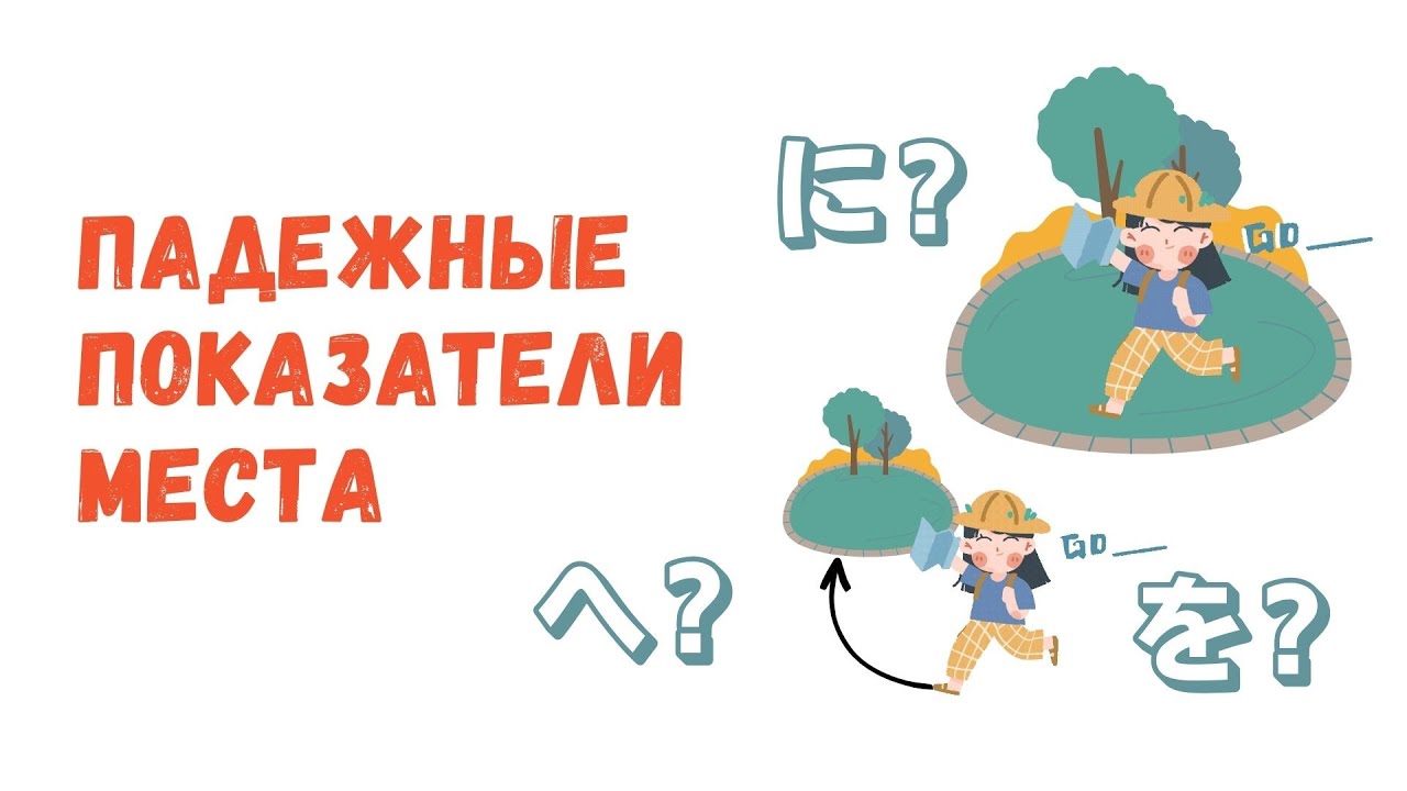 Падежные показатели в японском | МЕСТО に, へ, を