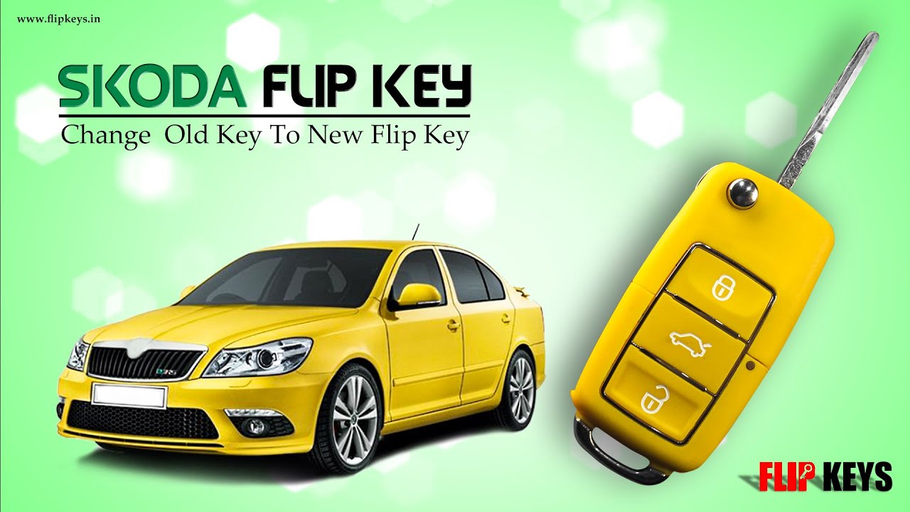 Skoda Laura Flip Key Change | Coloured Keys | Battery Change | Key Repair