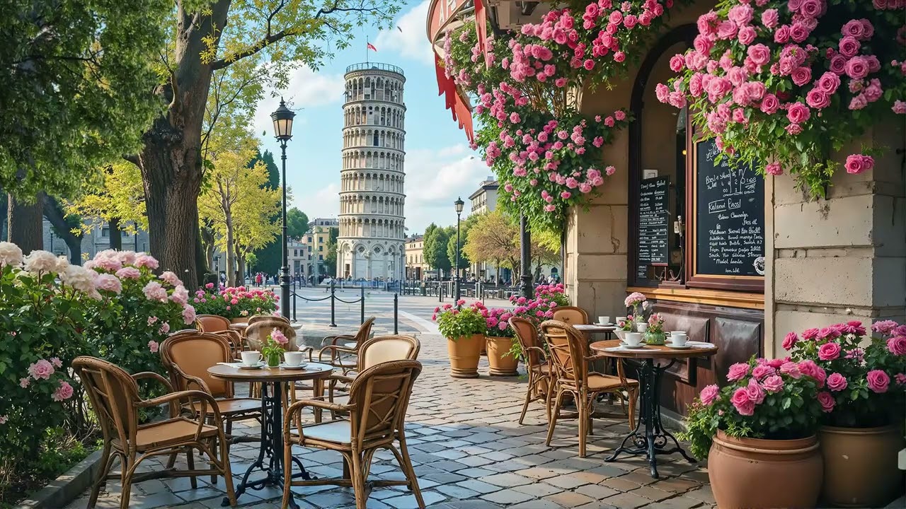 Pisa Spring Caf&eacute; Jazz ☕🌷 Smooth Jazz Music Inspired by Italy&rsquo;s Historic Streets