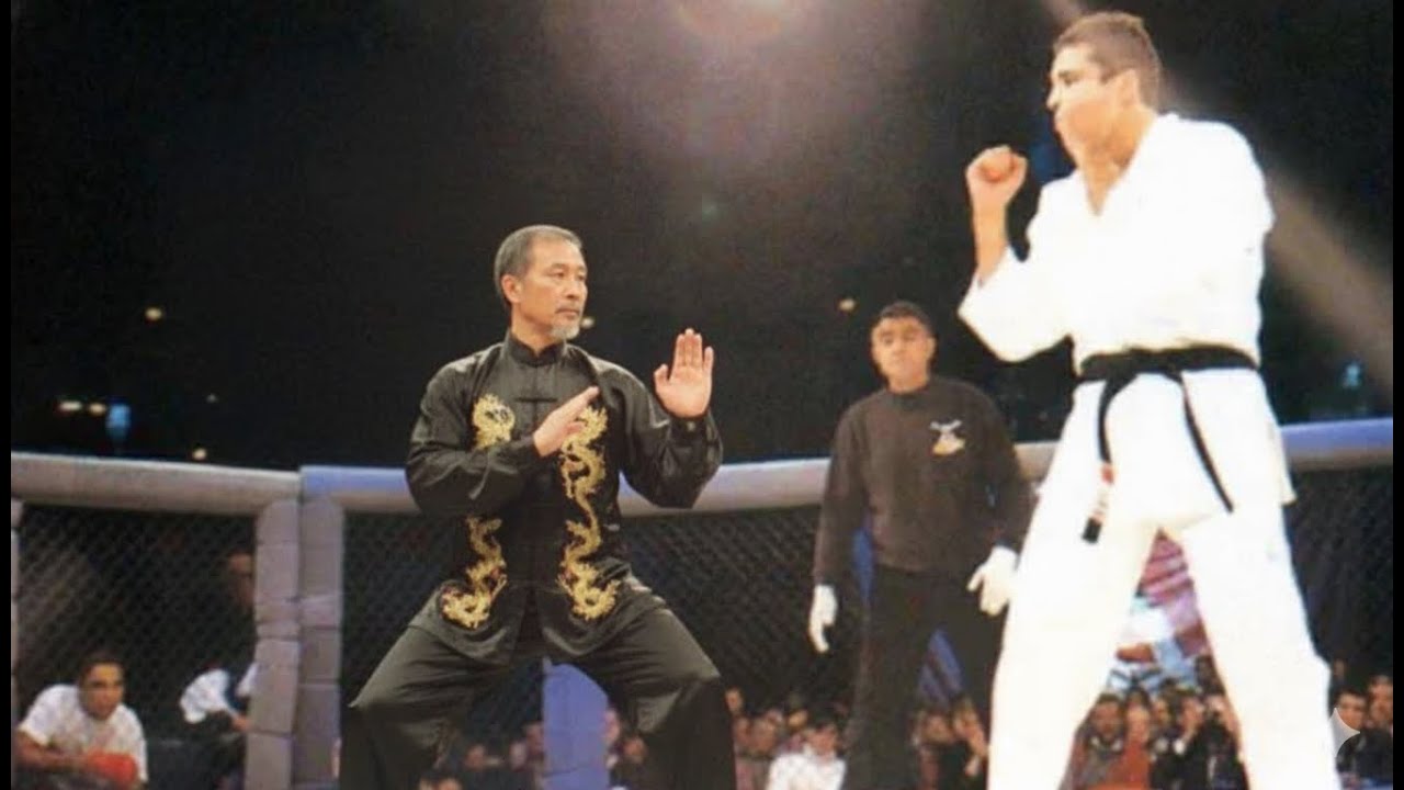 ROYCE GRACIE VS MESTRE DE KUNG FU NAO DEU NEM PRA AQUECER