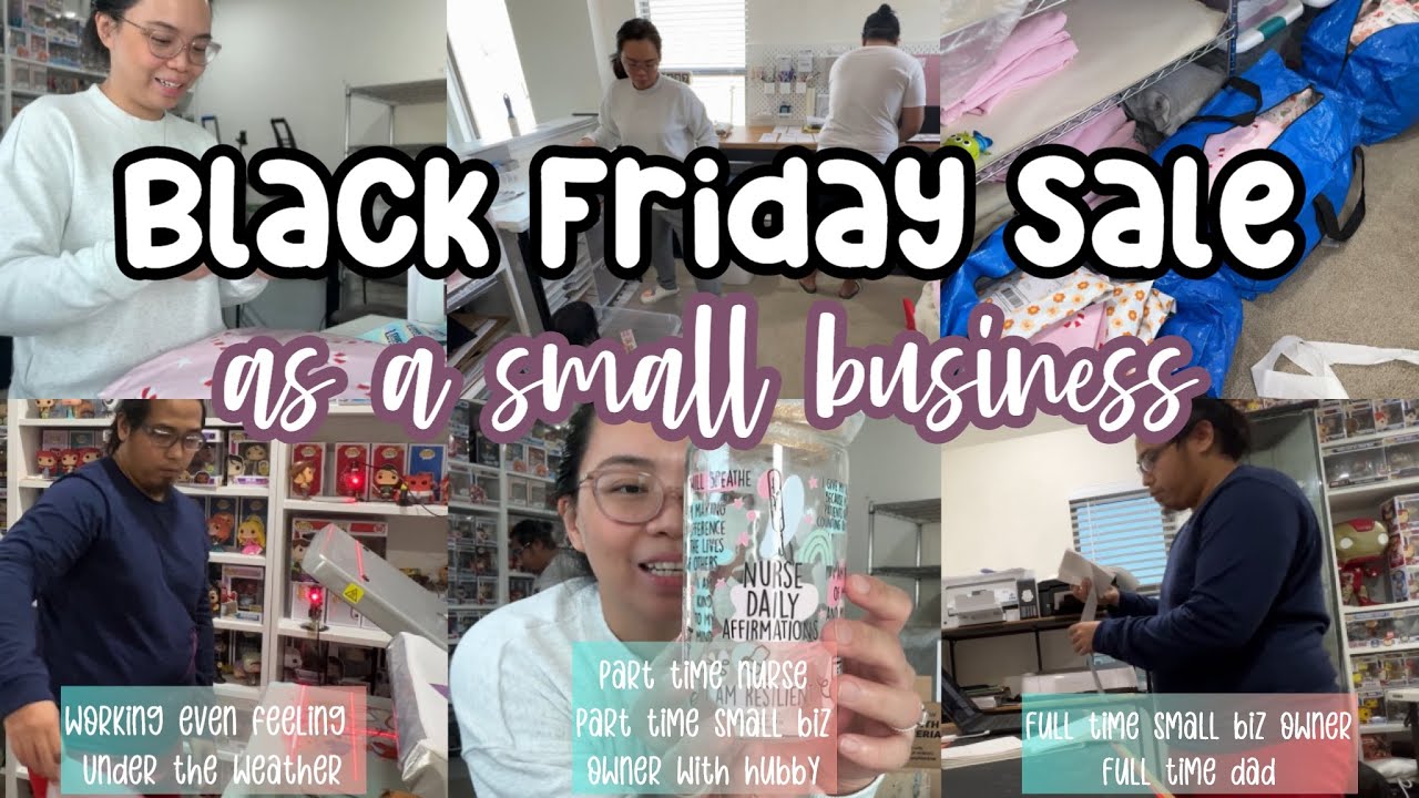 Black Friday Sale as a Small Business | Working part time nurse-part time small biz owner with hubby