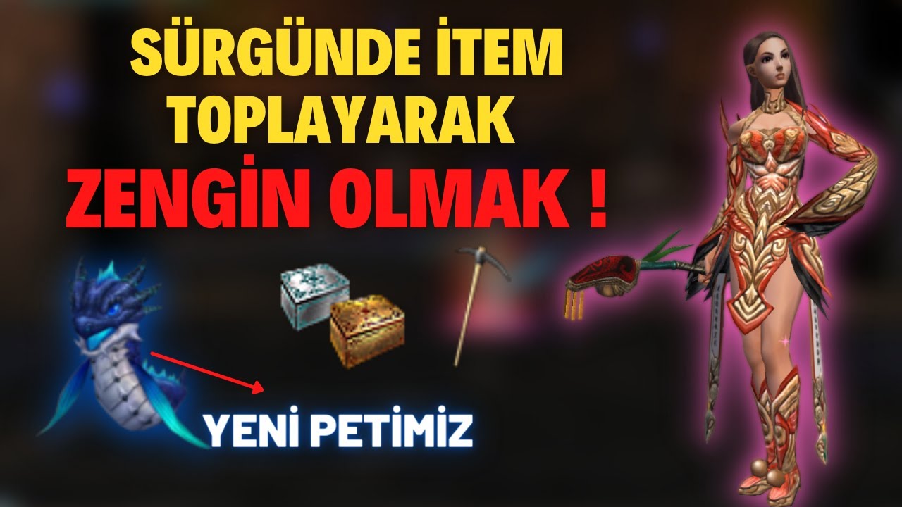 S&Uuml;RG&Uuml;NDE İTEM TOPLAYARAK ZENGİN OLMAK ! YENİ PETİMİZ - METİN2 TR #enbaştantr9