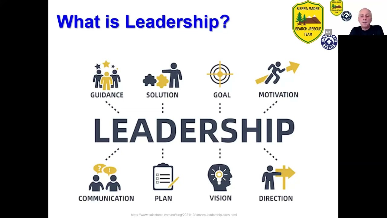 MRA Third Thursday Training. 15 SEPT 2022. Leadership in Mountain Rescue.