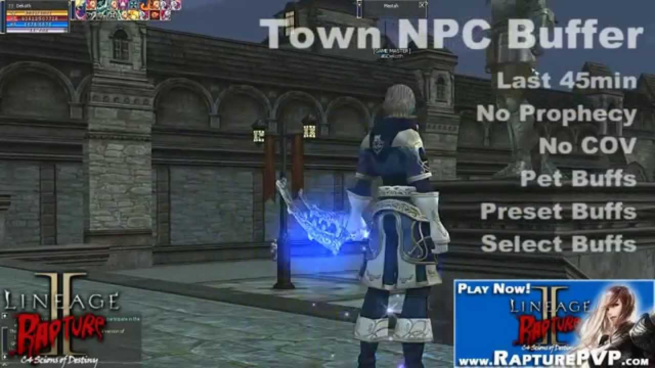 L2 c4 NPC Buffer Rapture PVP