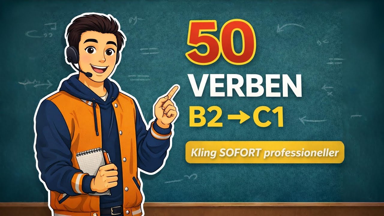 50 Verben, die du JETZT brauchst | B2 ➜ C1 Upgrade